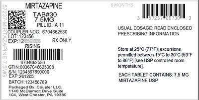 Label (57237 007 05 Mirtazapine 7.5mg 67046 625 30)